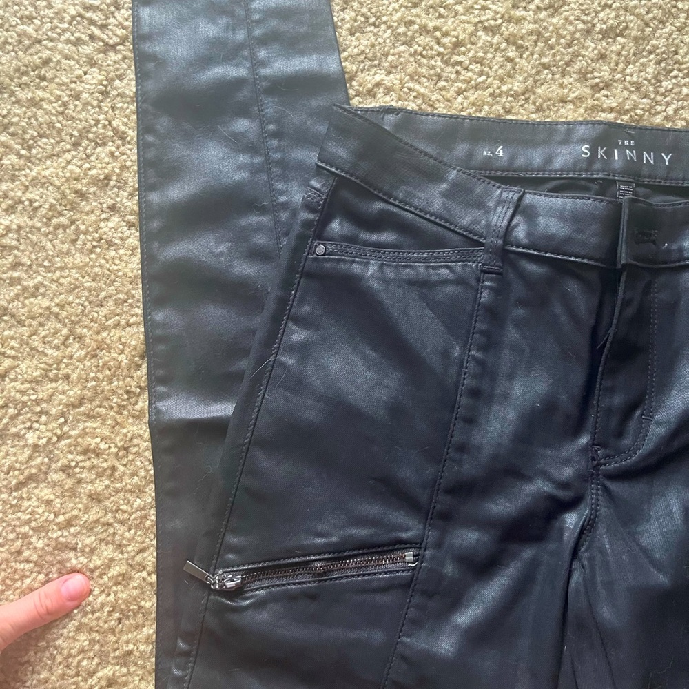 White House Black Market Leather Pants